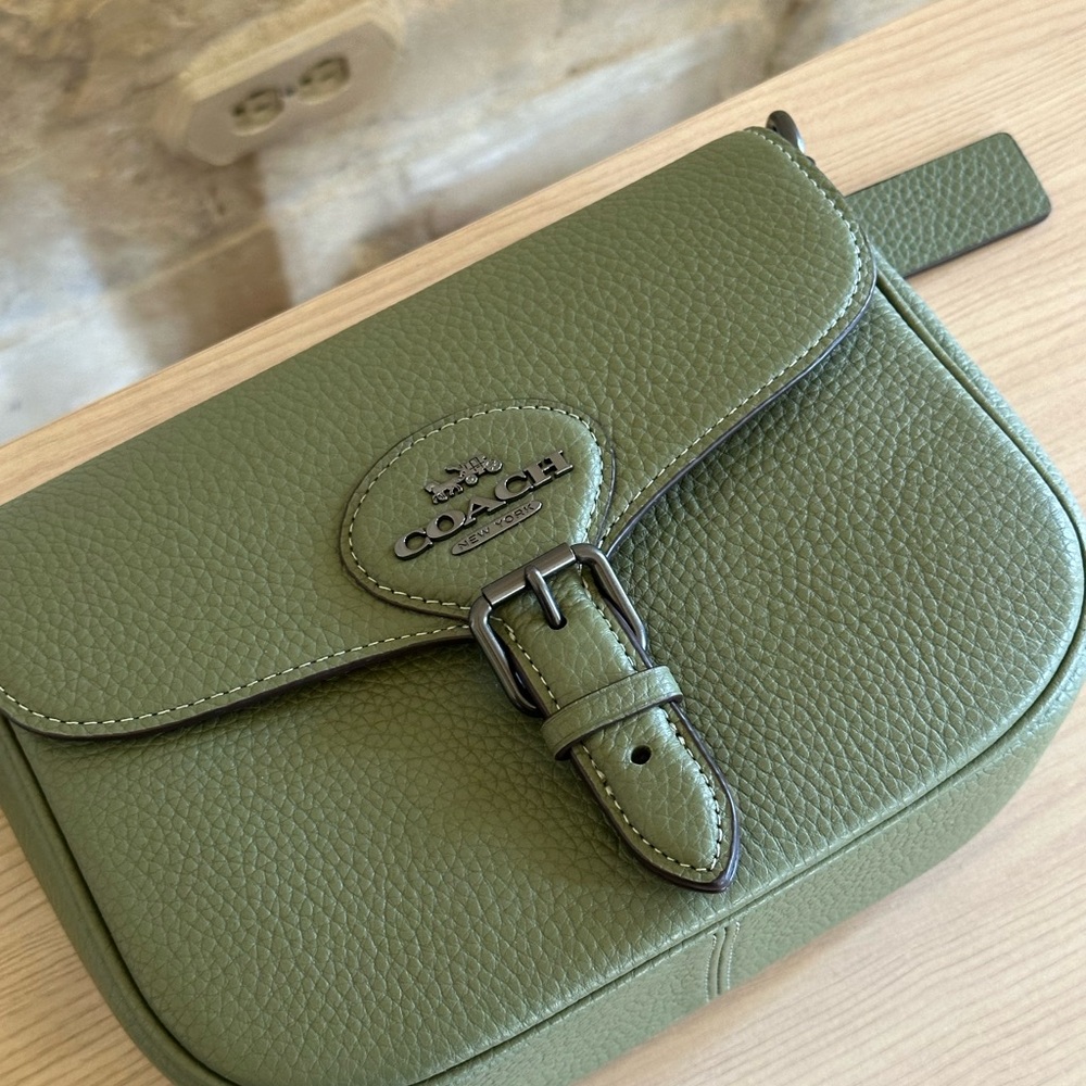 Coach Amelia Saddle Bag leather NWT Authentic - Picture 4 of 10